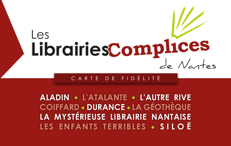 visuel de la carte de fidélité des librairies Complices de Nantes